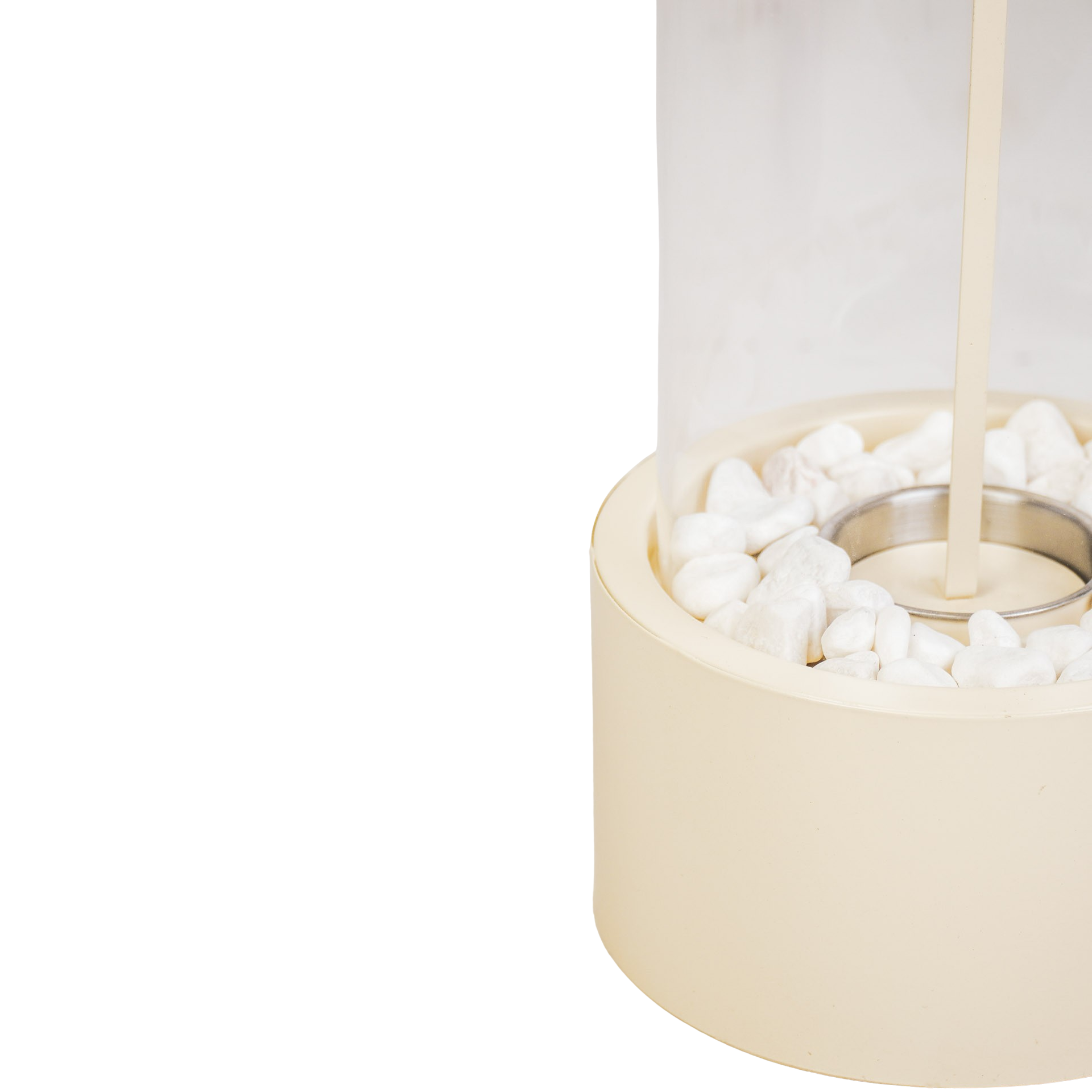 Table Fireplace - Round - Sand - 18x18x26,5cm