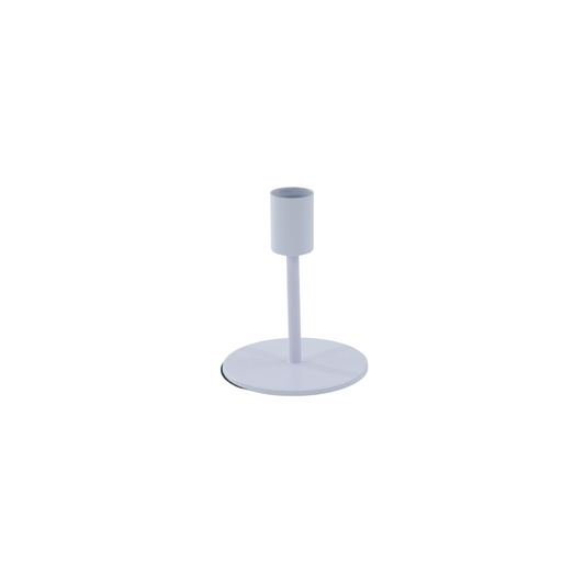 Candleholder - Basic - Metal - Lilac - 8x8x10cm
