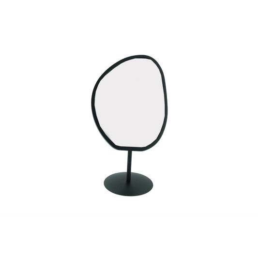 Mirror - Organic - Metal - Black - 16,5x12x31,5cm