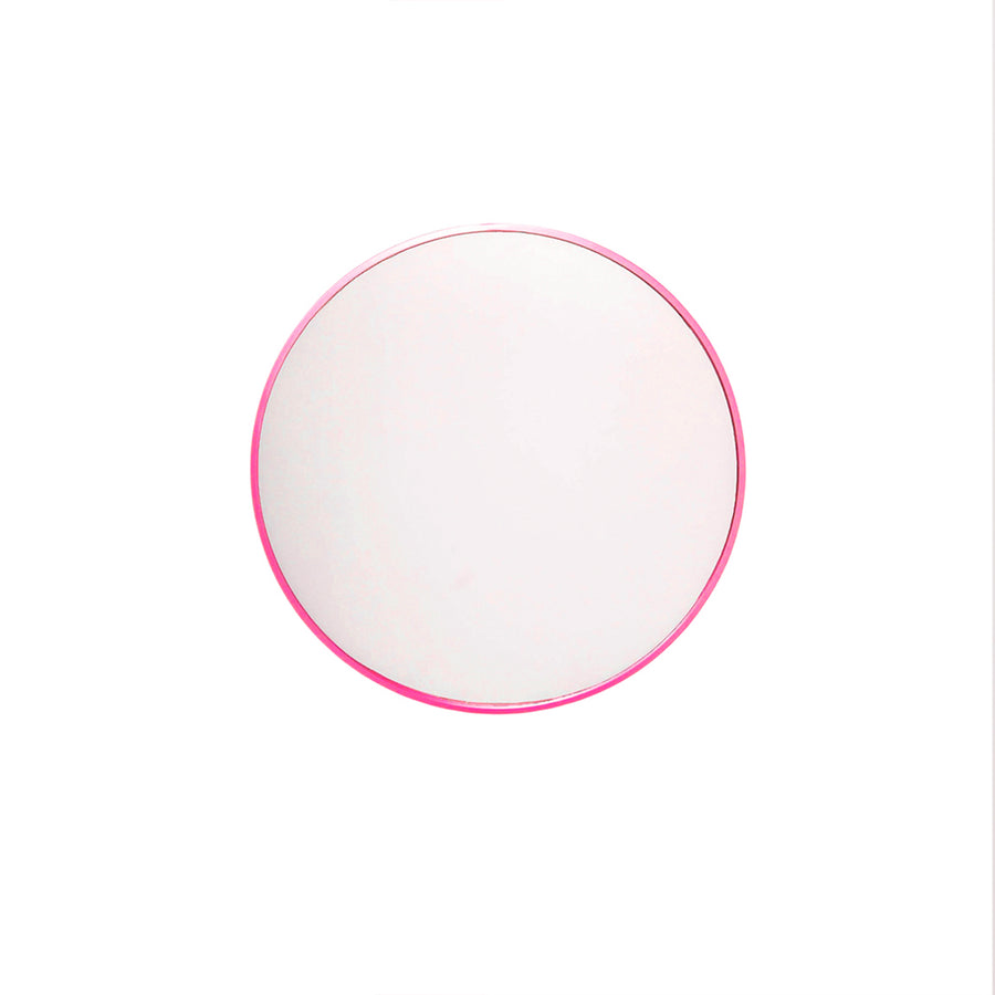 Mirror - Wall Mirror Round - Metal - Pink - Ø40cm