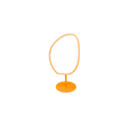 Mirror - Organic  - Metal - Neon Orange - 16,5x12x31,5cm