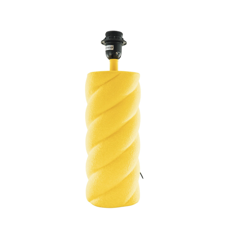 Table Lamp - Ceramics - Neon Yellow  - E27- 12x12x28cm