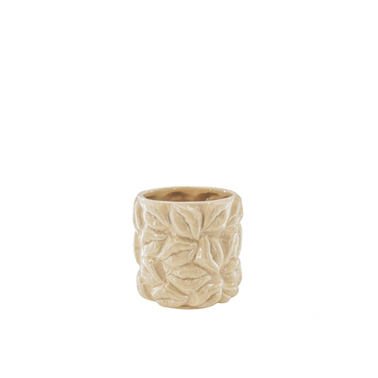 Pot - Kisses - Ceramics - Beige -11x11x11,5cm