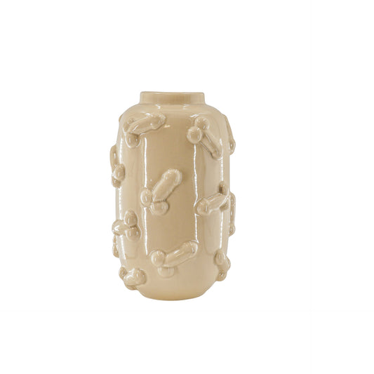 Vase - Dick - Ceramics - Beige - 17x17x27cm