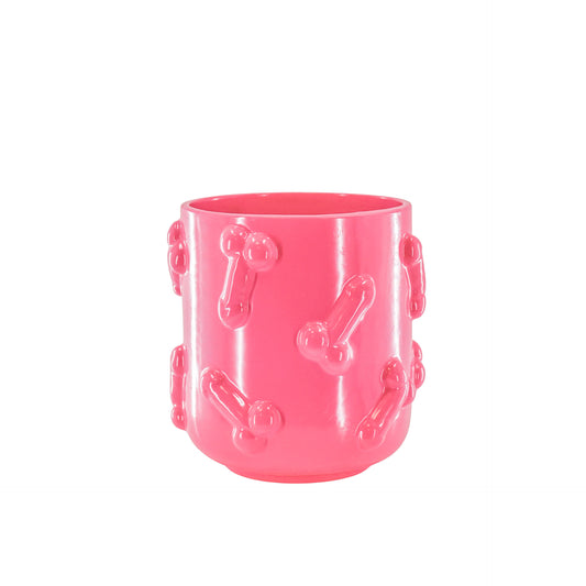 Pot - Dick - Ceramics  - Pink  - 17,5x17,5x17,5cm