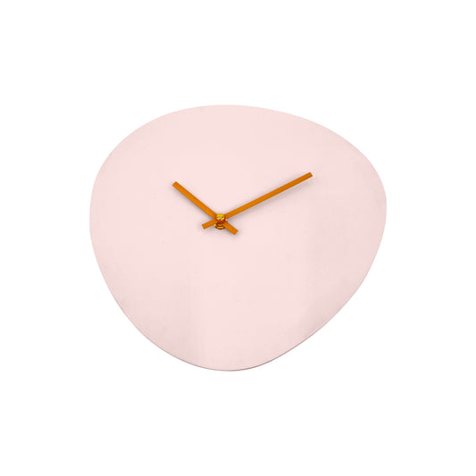 Clock - Wall Clock Organic- Pink/ Orange- 30x30x0,5 cm