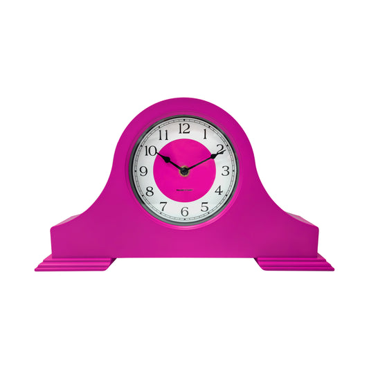 Clock - Mantel Clock- Neon Pink - 36x8,5x20 cm