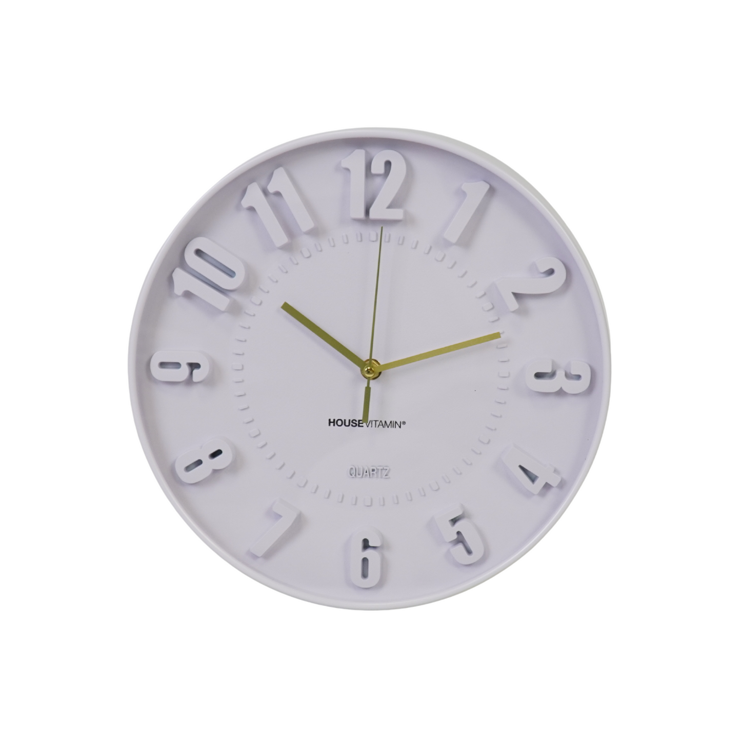 Clock- Wall Clock Numbers- Lilac  -30x30x4cm