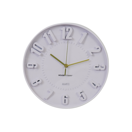 Clock- Wall Clock Numbers- Lilac  -30x30x4cm
