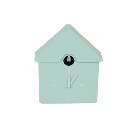 Clock- Wall Clock Cuckoo-Mint Green- 24x27x9cm