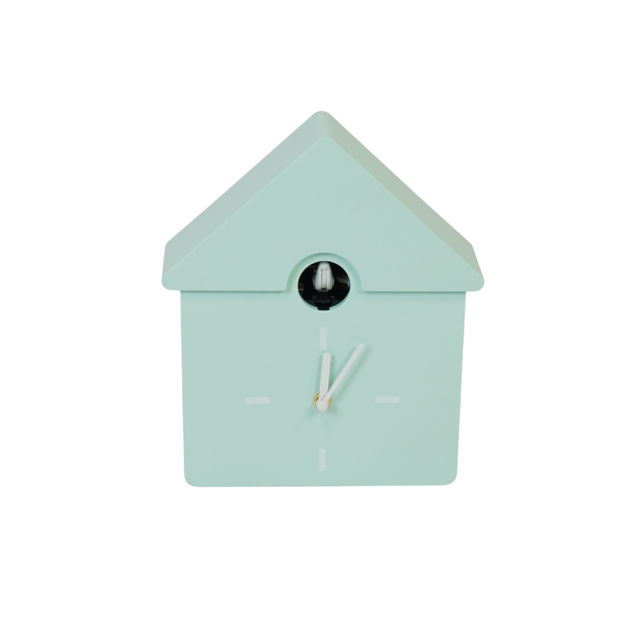 Clock- Wall Clock Cuckoo-Mint Green- 24x27x9cm