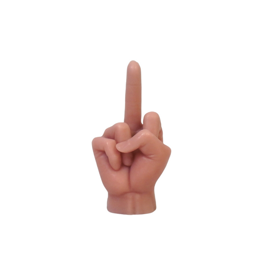 Candle -Middle Finger - Wax - Pink - 310 gram - 10x9x17cm