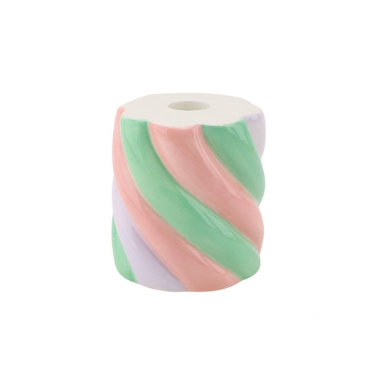 Candle holder -  Marshmellow- Pink/Mint/Lilac - 8,5x8,5x9cm