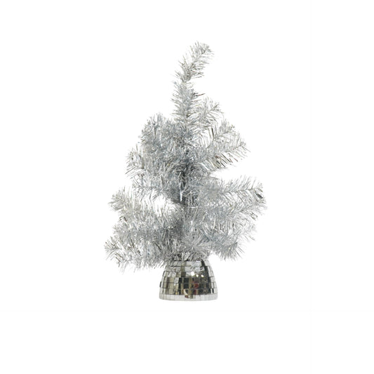 Artifical Tree- Xmas Tree- Ledlight - Battery- Silver -50cm