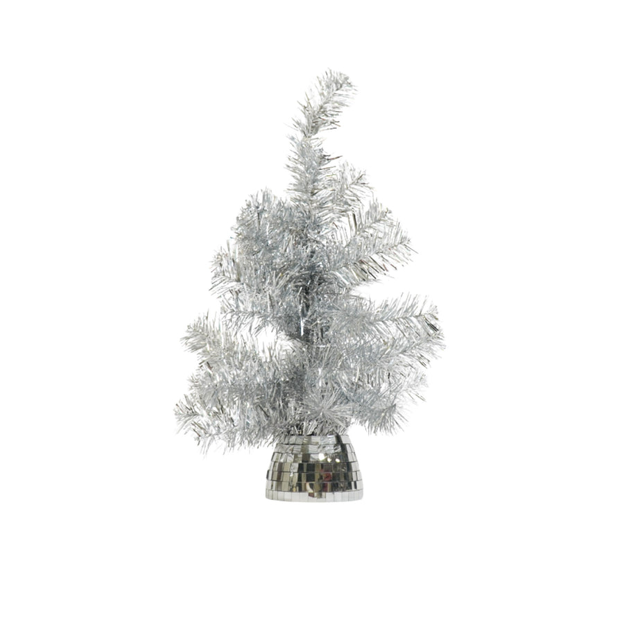 Artifical Tree- Xmas Tree- Ledlight - Battery- Silver -50cm
