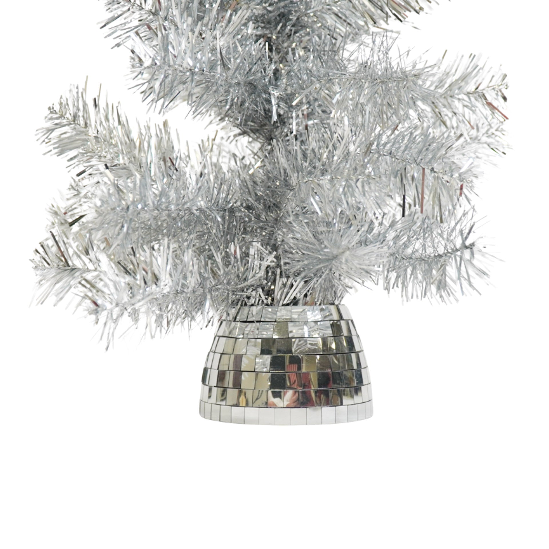 Artifical Tree- Xmas Tree- Ledlight - Battery- Silver -50cm