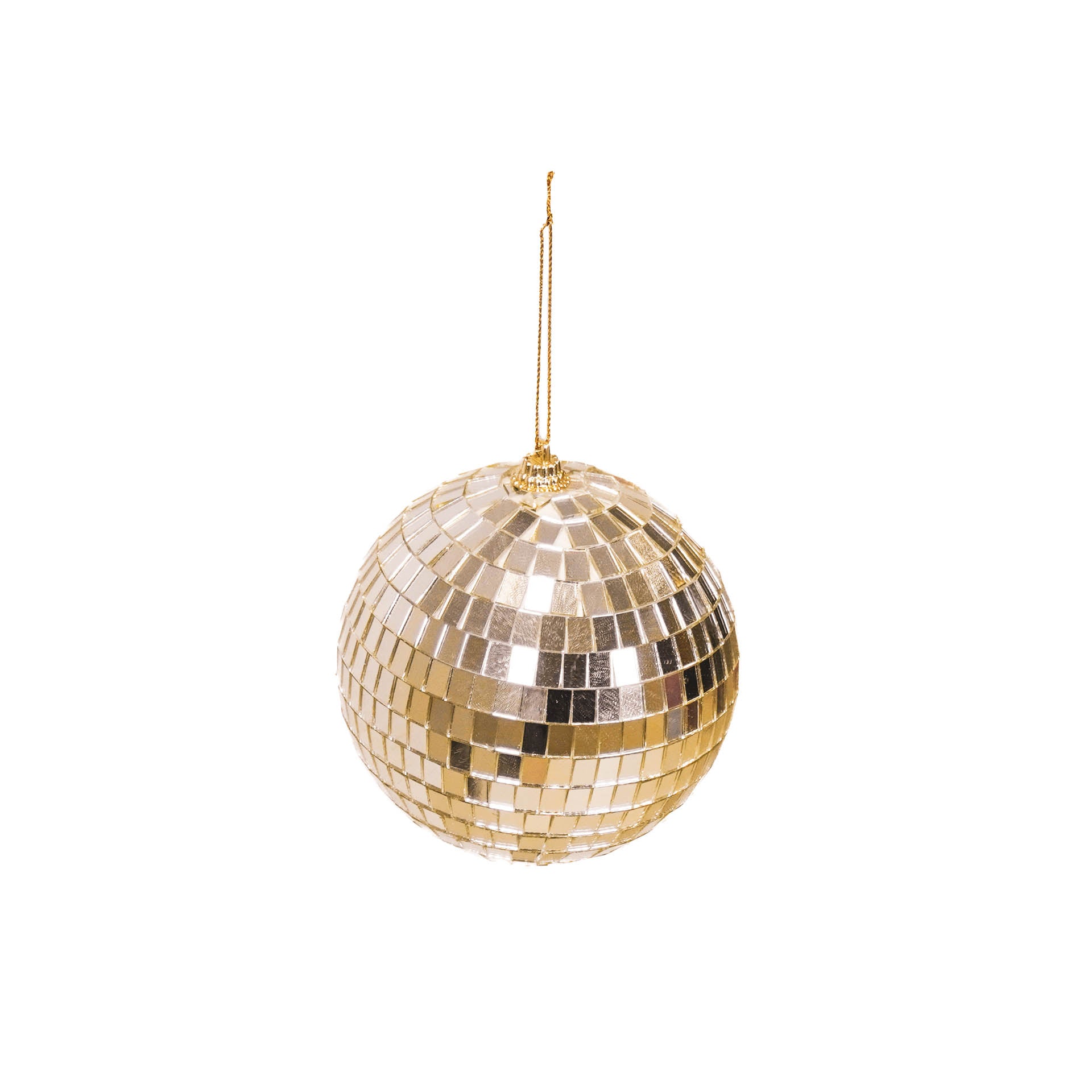Christmas Decoration -  Christmas Hanger - Discoball - Foam - Gold - 8x8x8cm