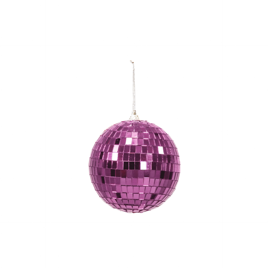 Christmas Decoration -  Christmas Hanger - Discoball - Foam - Pink - 10x10x10cm
