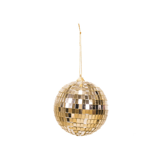 Christmas Decoration -  Christmas Hanger - Discoball - Foam - Gold - 10x10x10cm