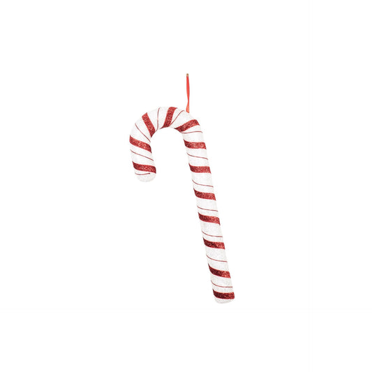 Decoration - Candy Cane - Foam - White/Red - 52cm
