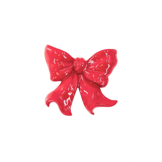 Vase- Wall Vase Bow- Ceramic- Red- 19x18,5x5,5 cm