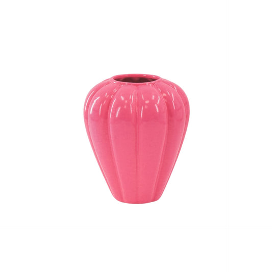 Flower Vase- Swirl Vase-Ceramic- Pink- 20x20x21,5 cm