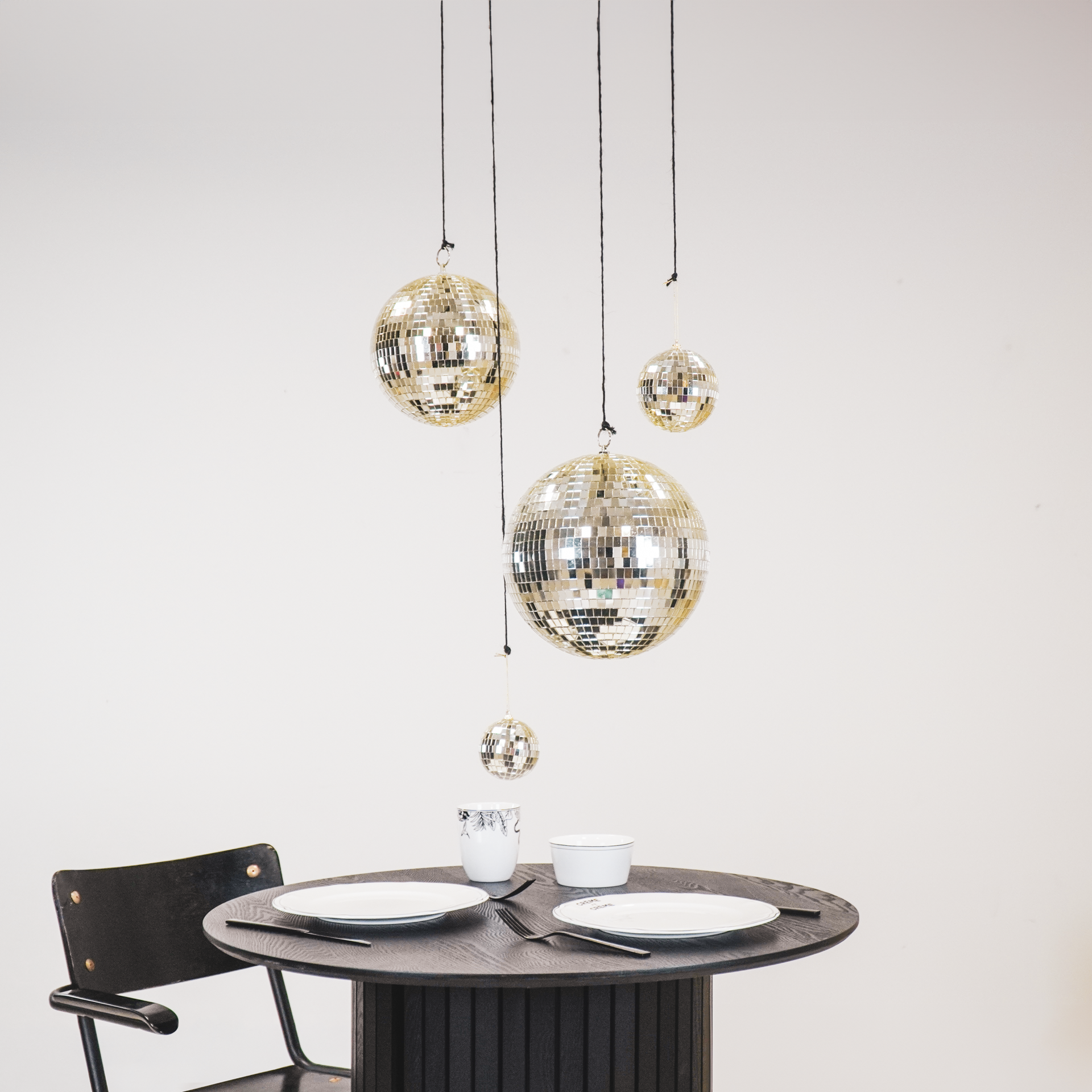 Christmas Decoration -  Christmas Hanger - Discoball - Foam - Gold - 20x20x20cm