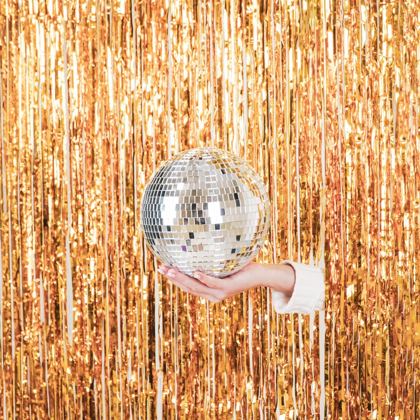 Christmas Decoration -  Christmas Hanger - Discoball - Foam - Silver - 20x20x20cm