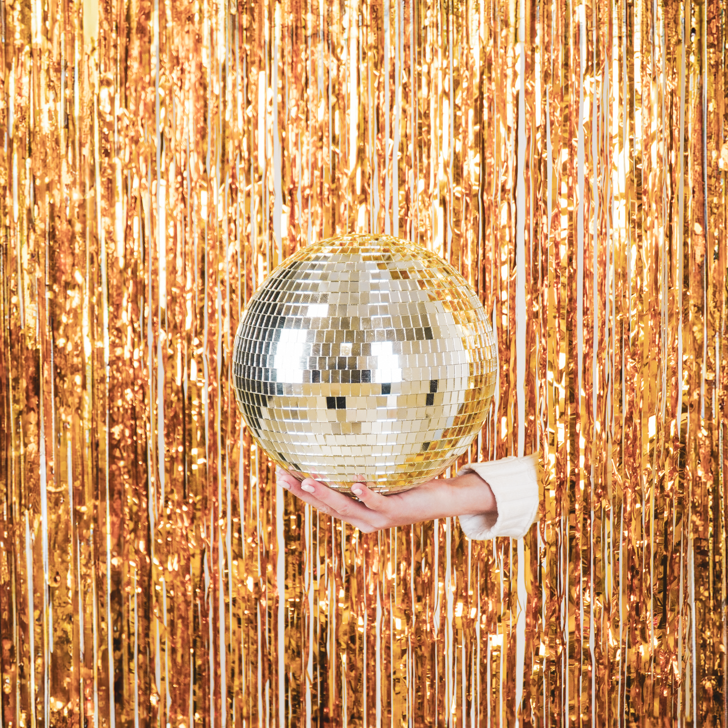 Christmas Decoration -  Christmas Hanger - Discoball - Foam - Gold - 25x25x25cm