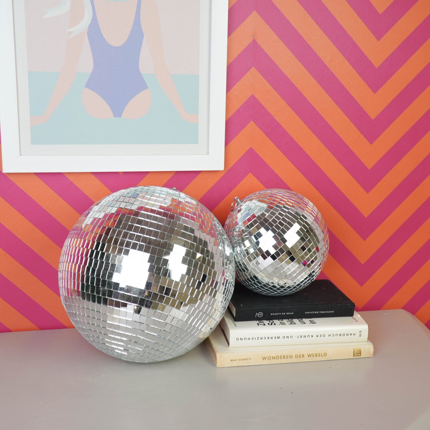 Christmas Decoration -  Christmas Hanger - Discoball - Foam - Silver - 30x30x30cm