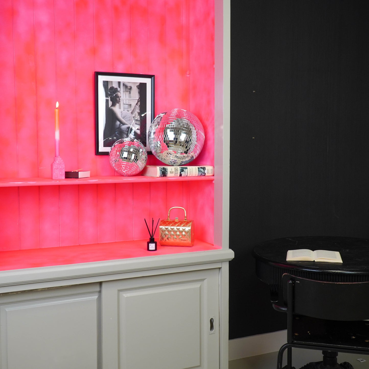 Christmas Decoration -  Christmas Hanger - Discoball - Foam - Silver - 30x30x30cm