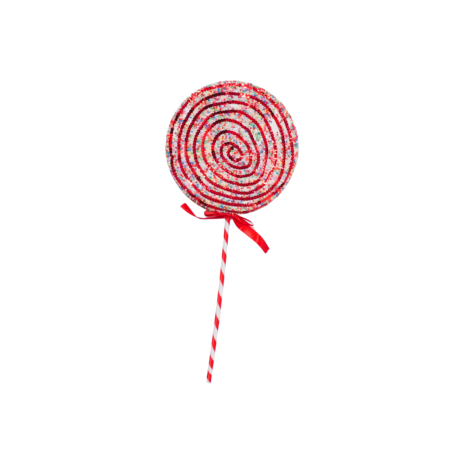 Decoration - Lolly Pop - Foam - Red/White - 15x35cm