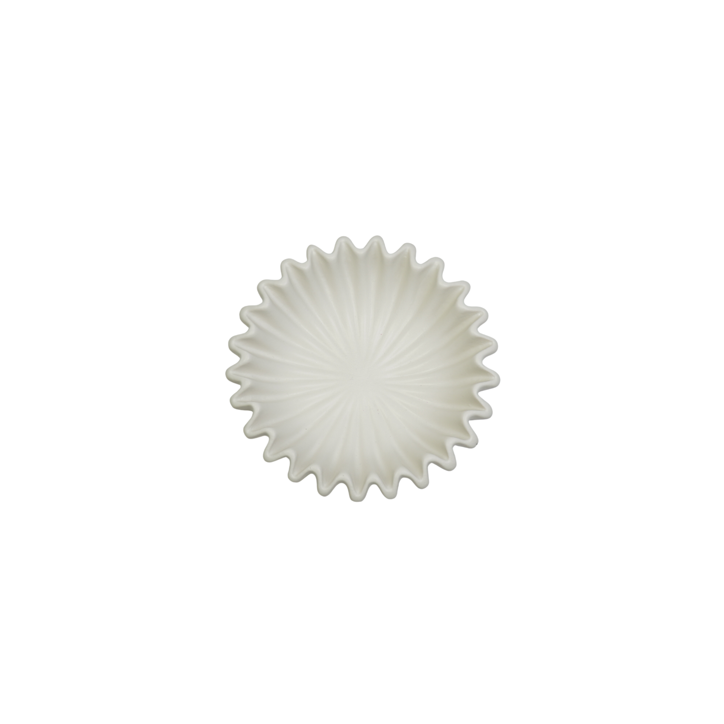 Bowl- Pleated Bowl - Ceramics- White- 20x20x7 cm