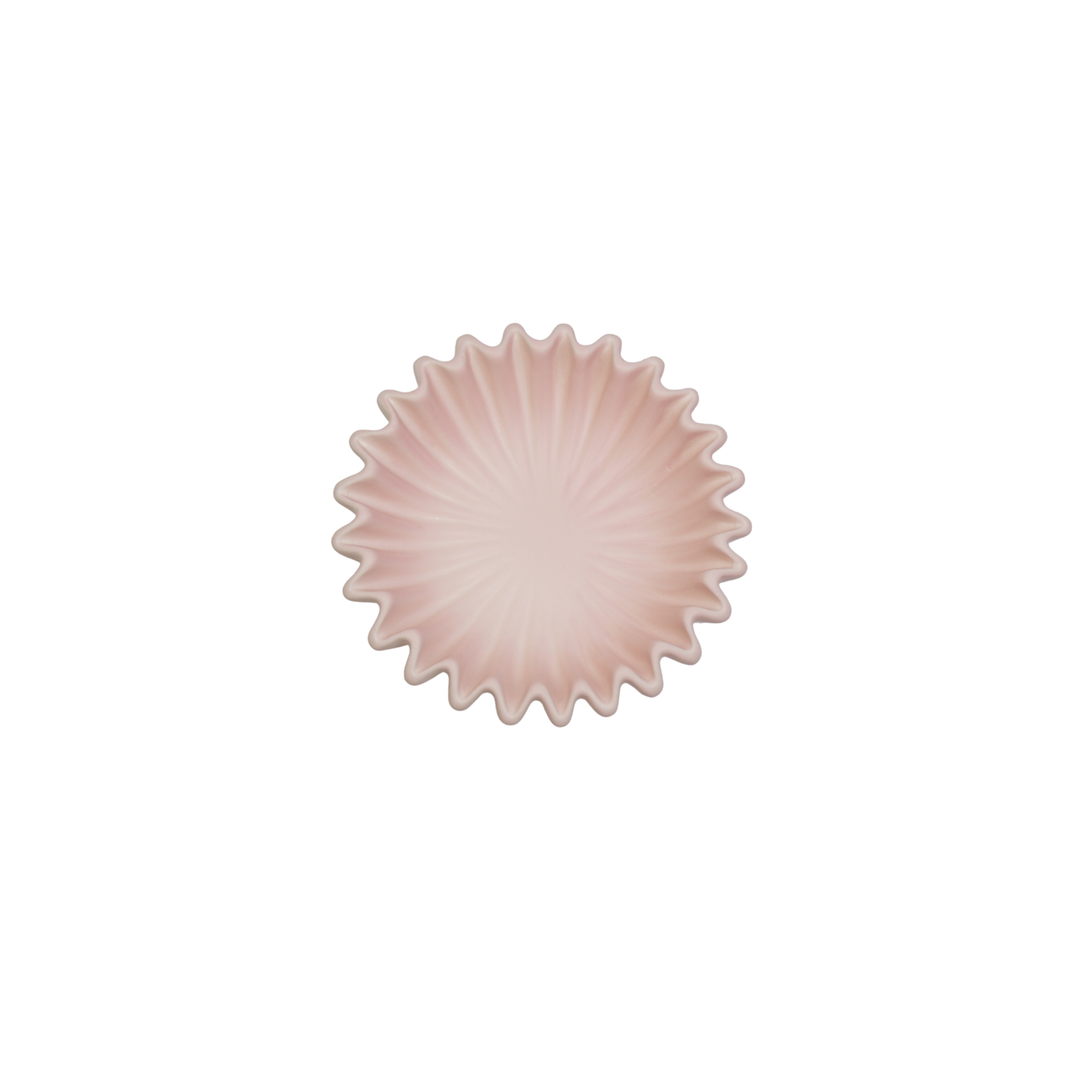 Bowl- Pleated Bowl - Ceramics- Light Pink- 20x20x7 cm