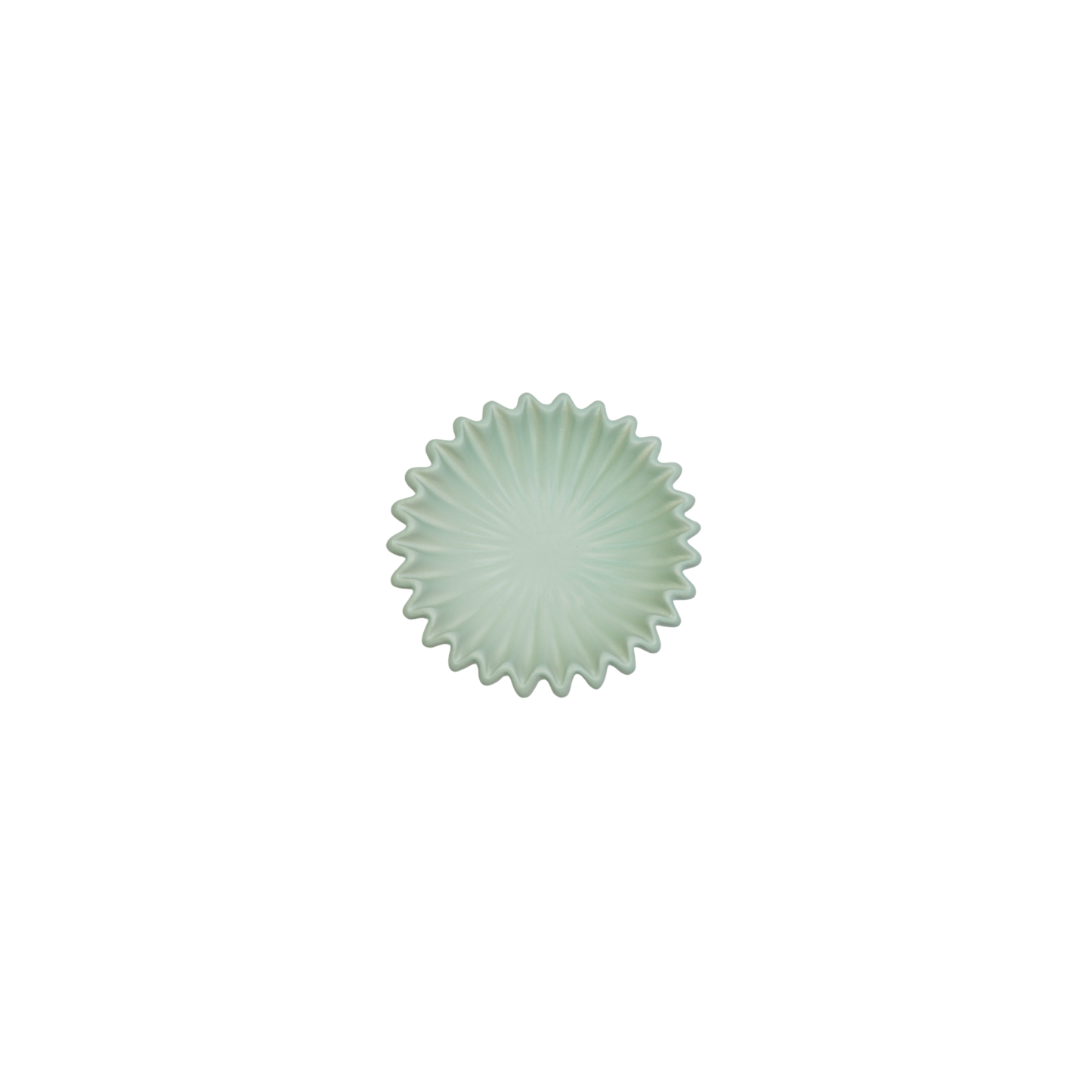 Bowl- Pleated Bowl - Ceramics- Mint- 15x15x4,5 cm