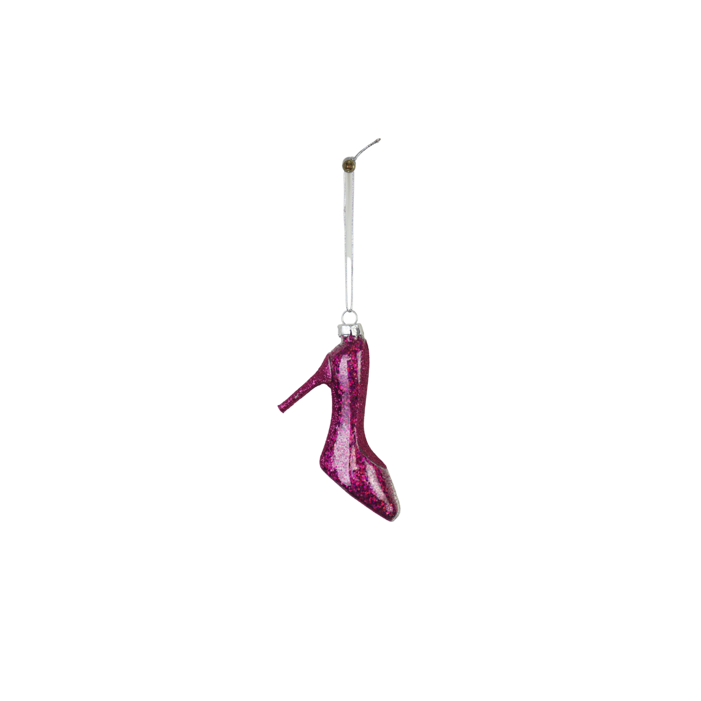 Xmas Hanger - Pink High Heels - Glass - 8,5x3x7,5cm