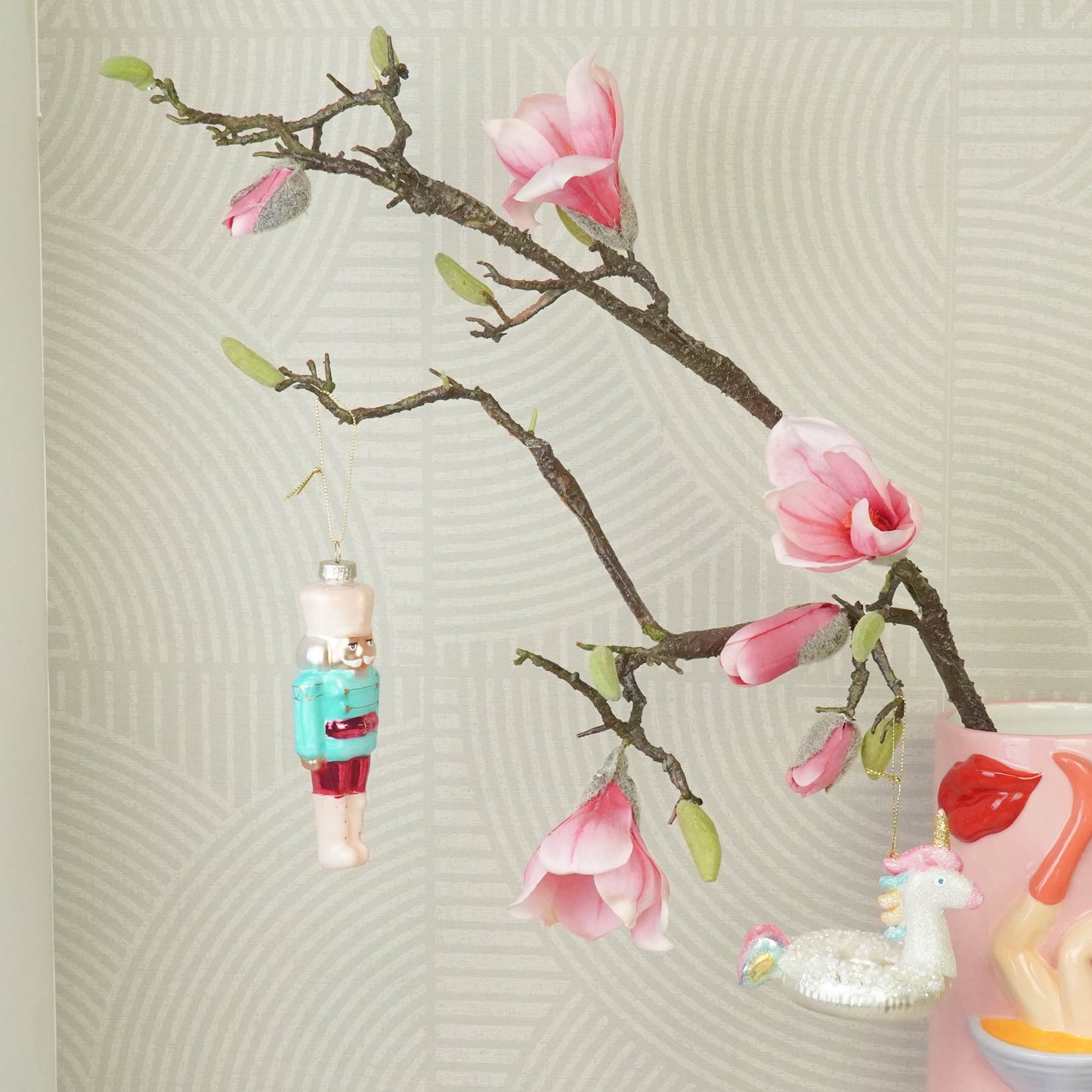 Xmas Hanger -Nutcracker- Blue/ Red - 6,5x4x17cm