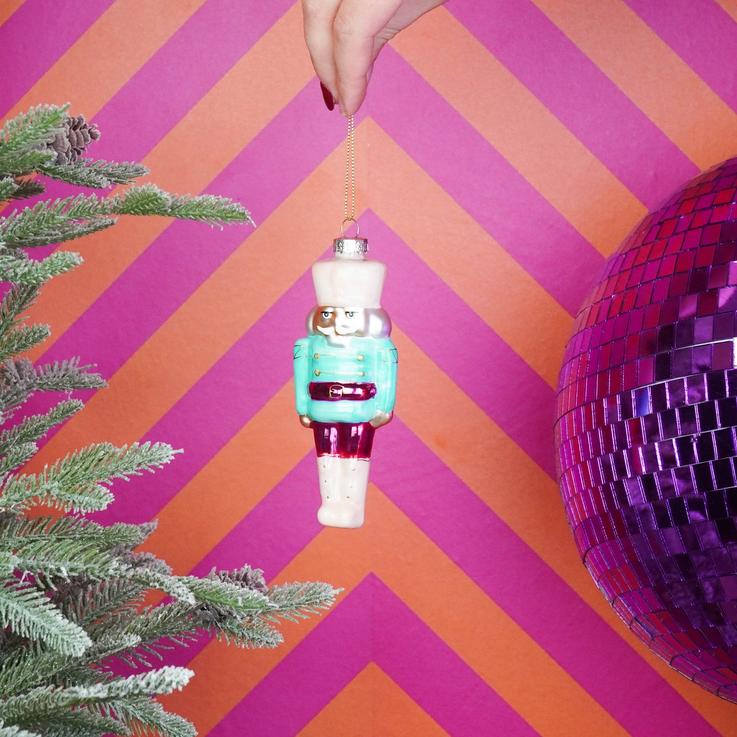 Xmas Hanger -Nutcracker- Blue/ Red - 6,5x4x17cm