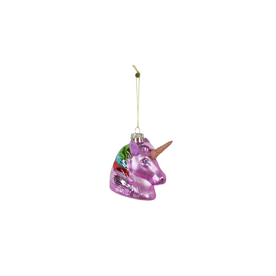 Xmas Hanger - Pink Unicorn  - 5x8x8,5cm