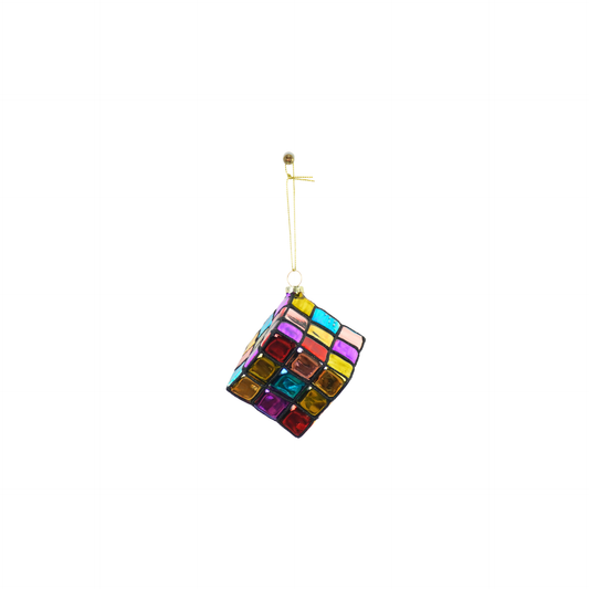 Xmas Hanger -Rubix Cube - Multi Color - 5,5x5,5x5,5cm