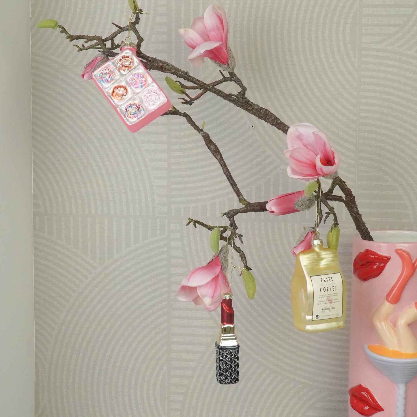 Xmas Hanger -Red Lipstick - 3x3x11cm