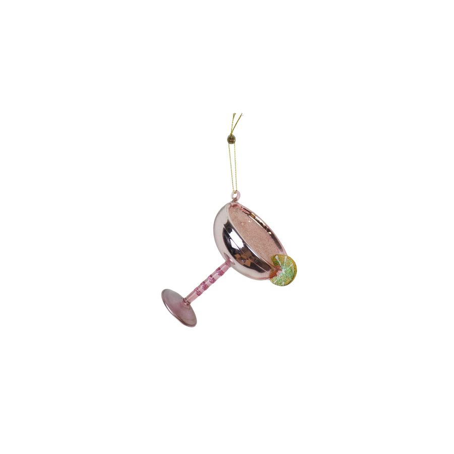 Xmas Hanger - Cocktail Lime- Pink - 7x8,5x10cm