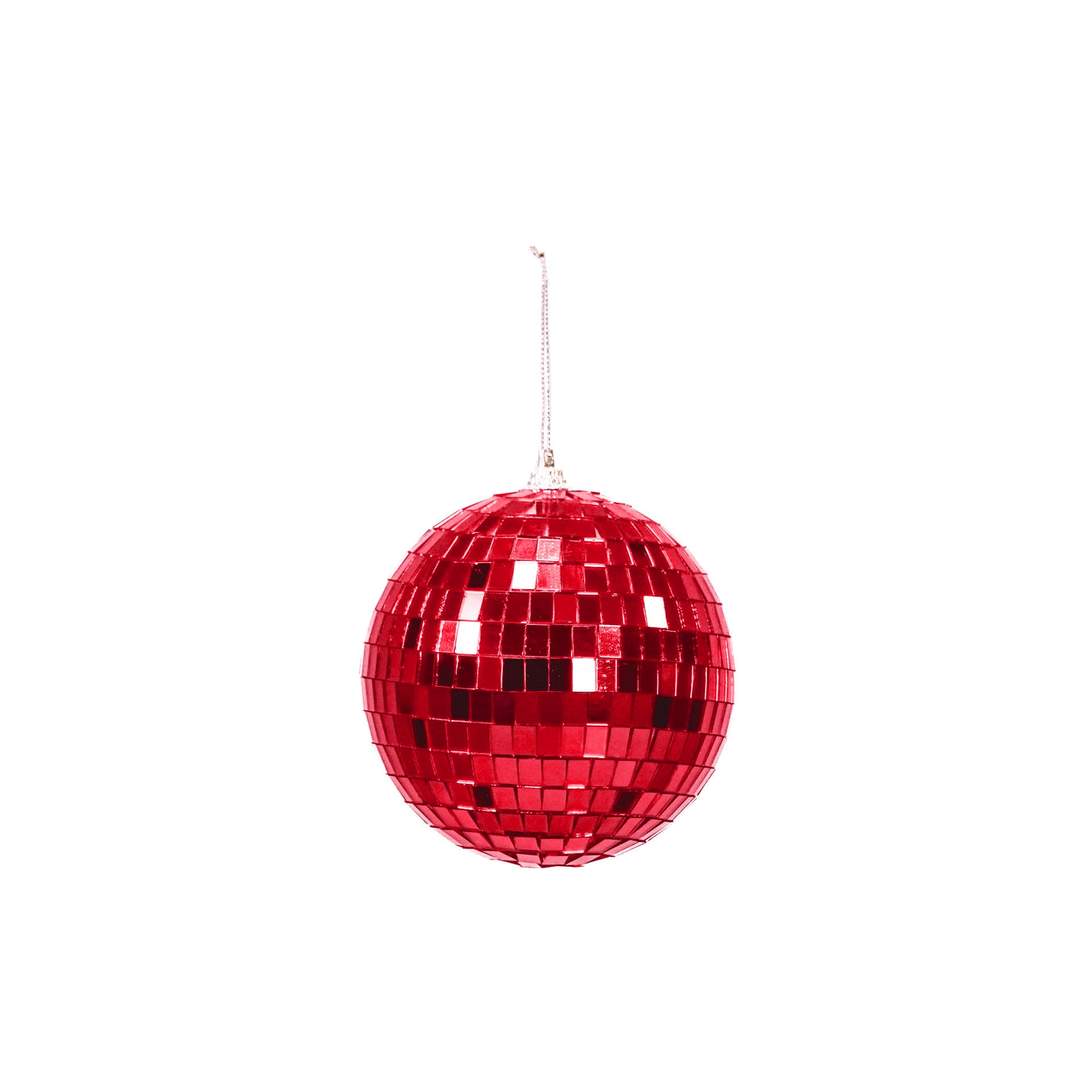 Christmas Decoration -  Christmas Hanger - Discoball - Foam - Red - 10x10x10cm