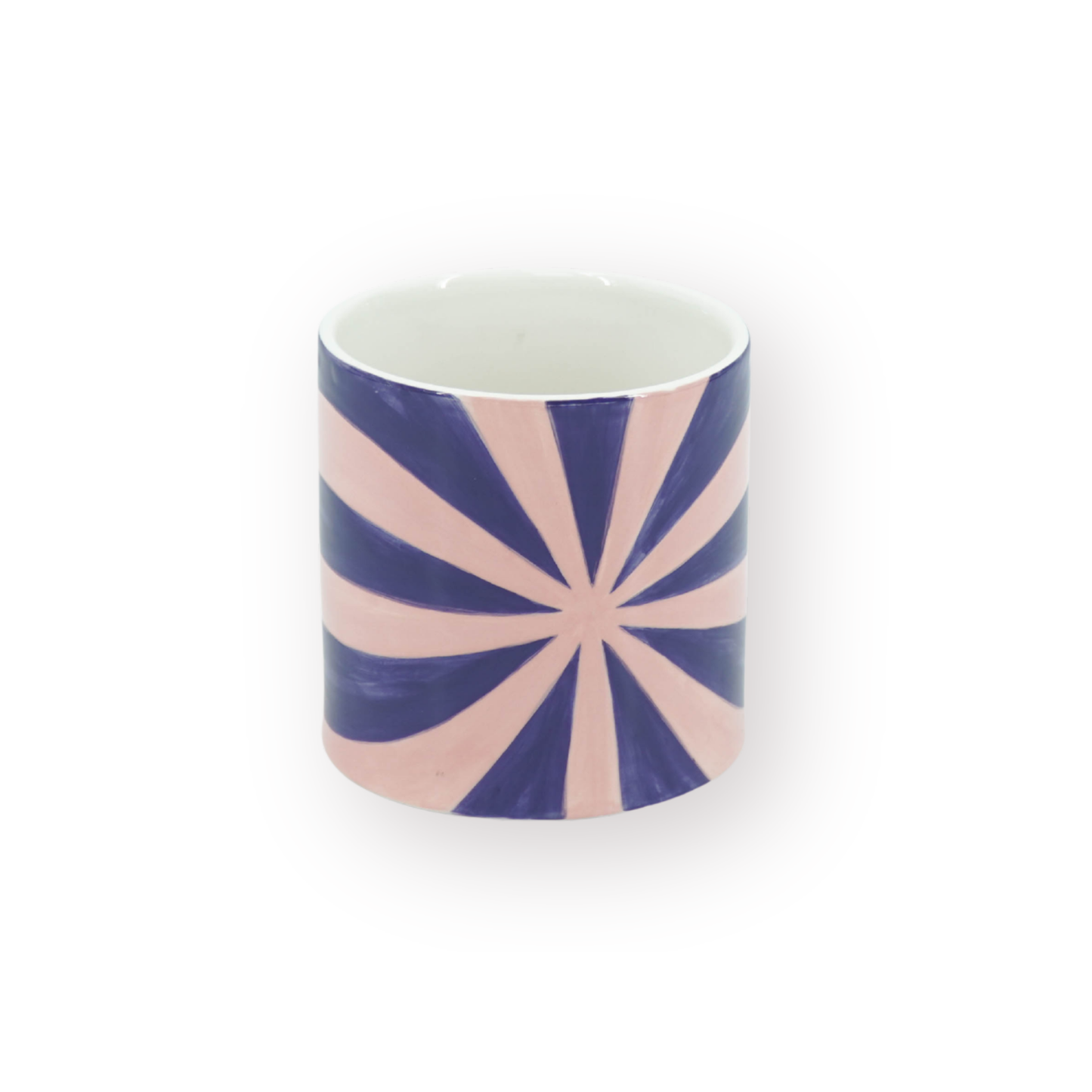 Pot - Flowerpot - Swirl - Blue/Pink - 12.5x12.5x13cm