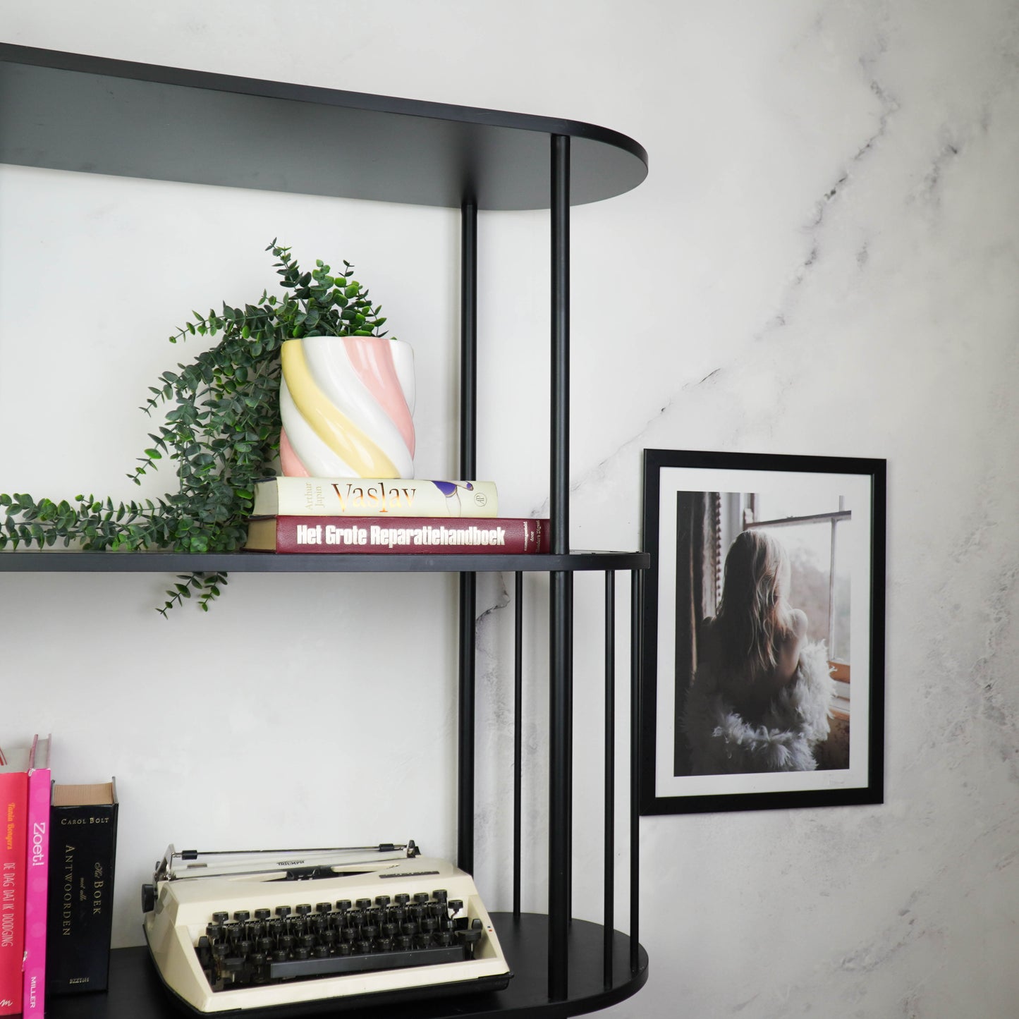 Pot - Flowerpot - Marshmellow - Pink/Yellow - 12.5x12.5x13cm