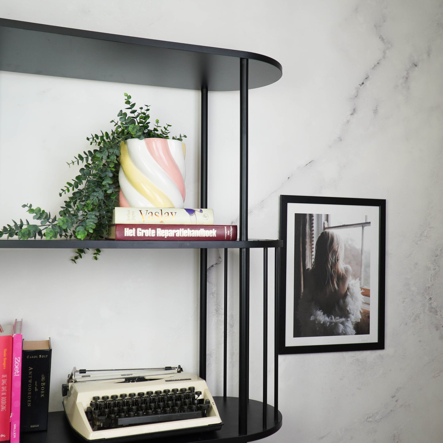 Pot - Flowerpot - Marshmellow - Pink/Yellow - 15.5x15.5x16cm