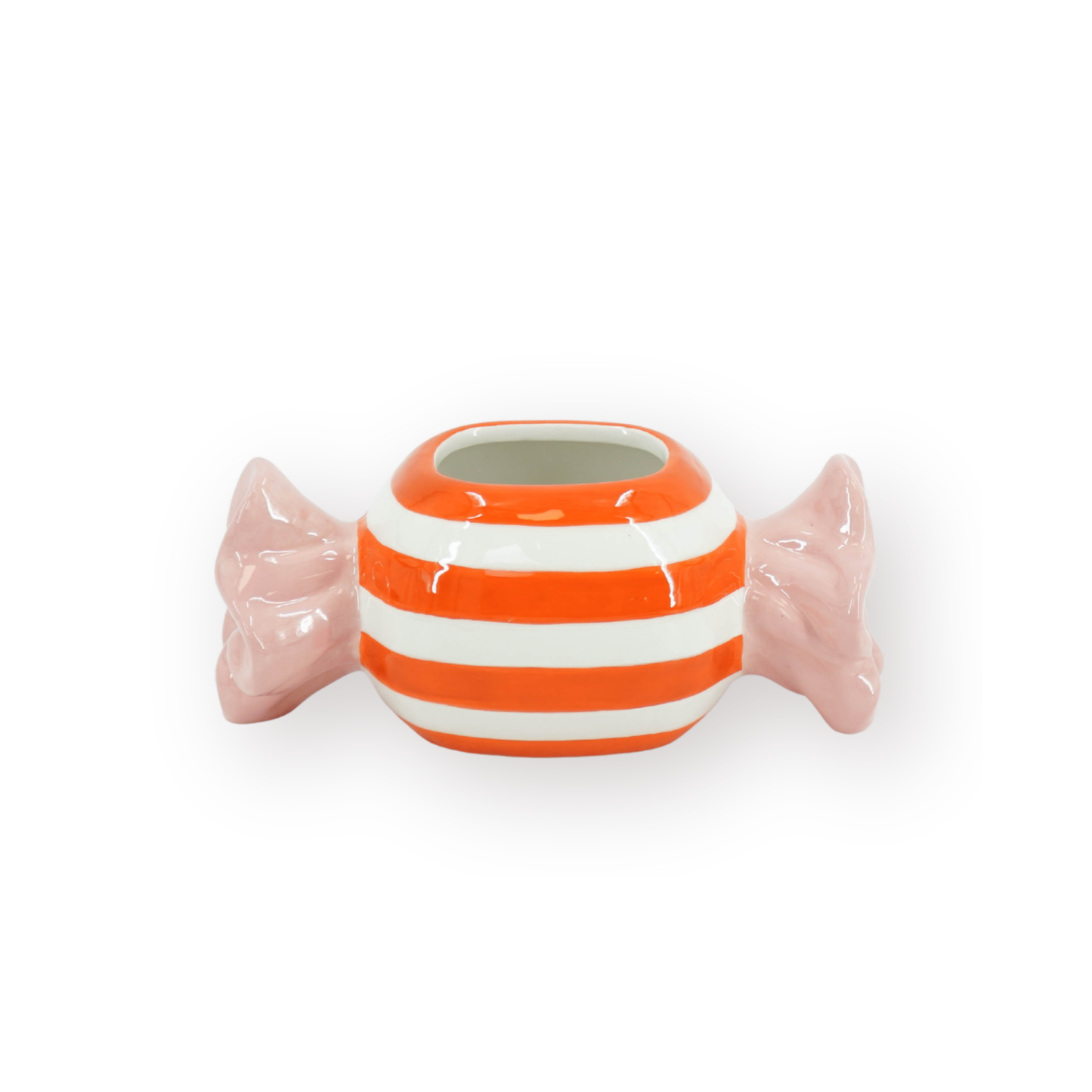 Pot - Flowerpot - Toffee Candy - Orange/Pink - 21x9.5x9.5 cm
