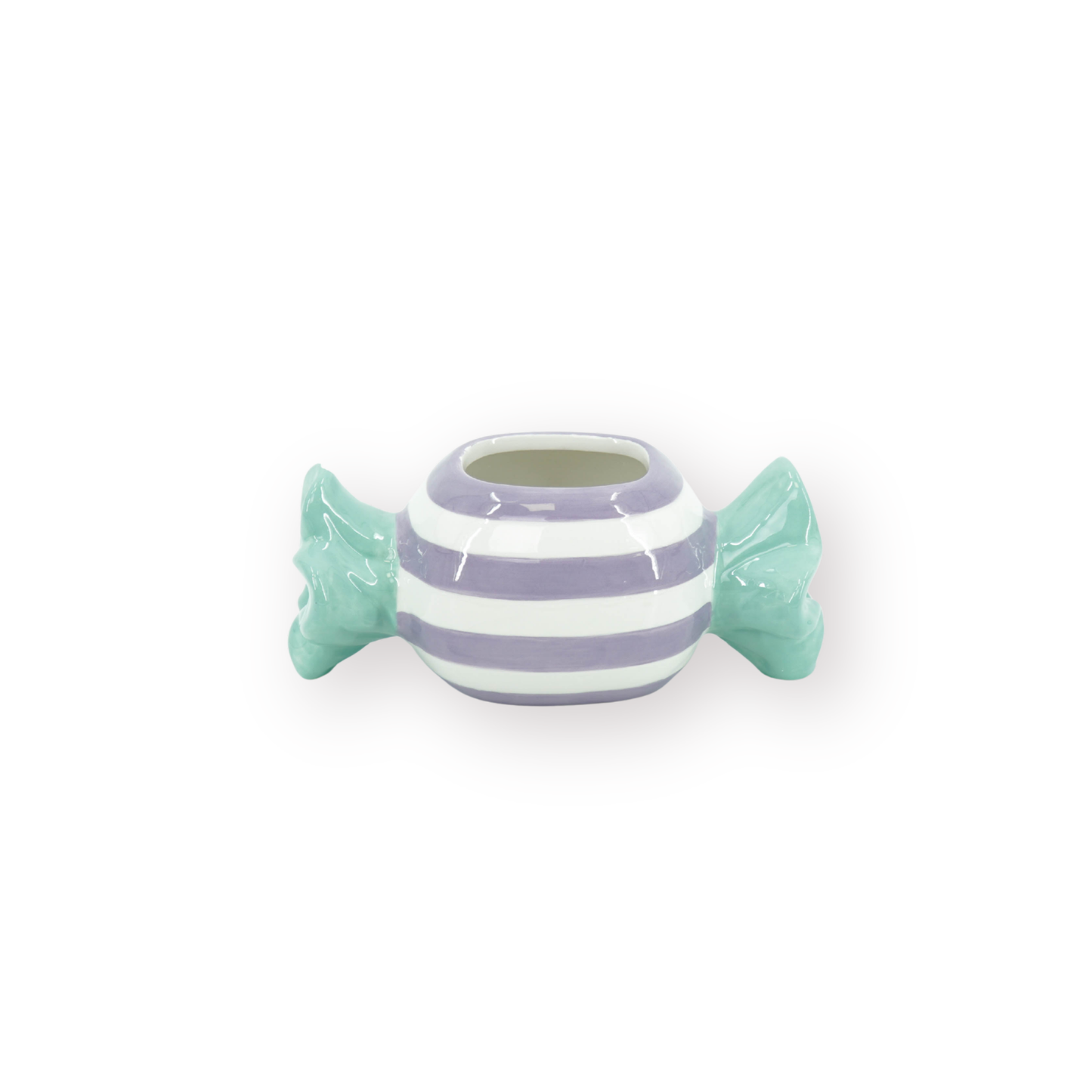 Pot - Flowerpot - Toffee Candy - Mint/Lilac -12.5x6x6cm