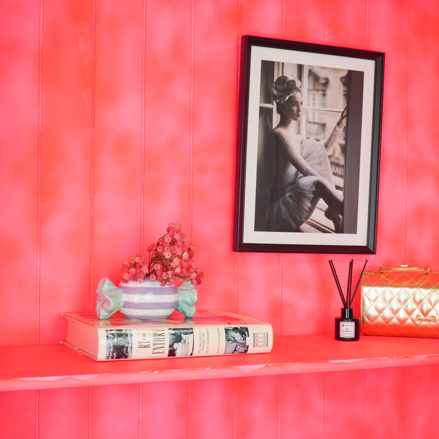 Pot - Flowerpot - Toffee Candy - Mint/Lilac -12.5x6x6cm