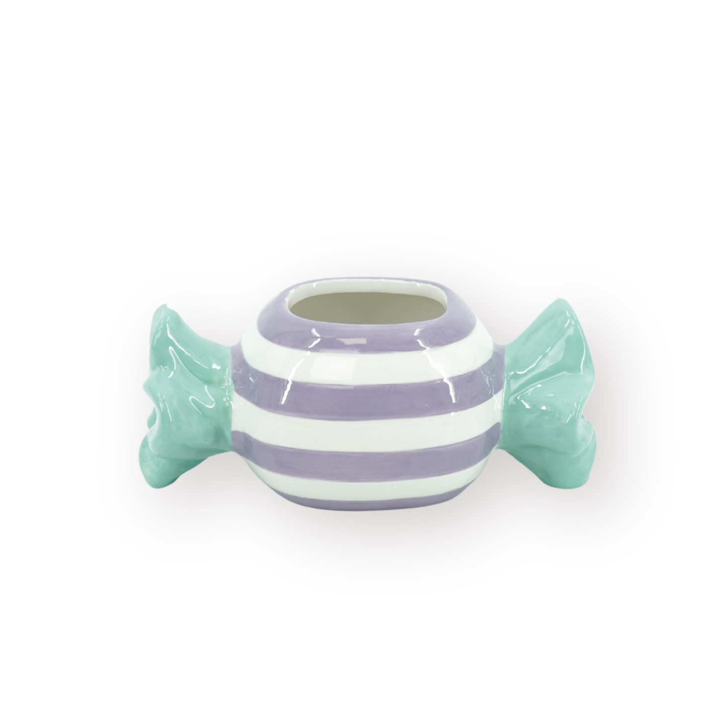 Pot - Flowerpot - Toffee Candy - Mint/Lilac - 21x9.5x9.5 cm